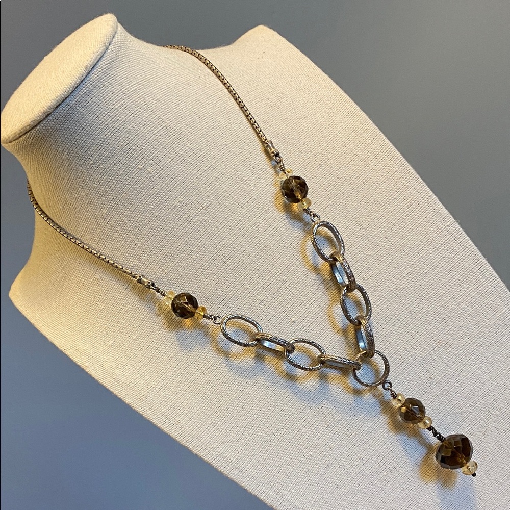 Silpada N1454 Retired Silpada Smoky Quartz Sterling Silver Necklace